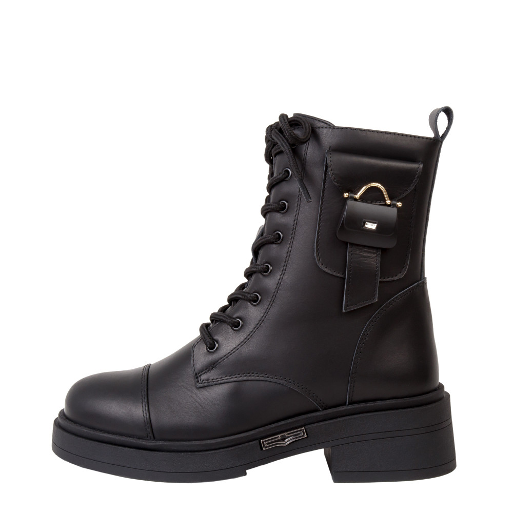 Ghete DINA - piele naturală neagra