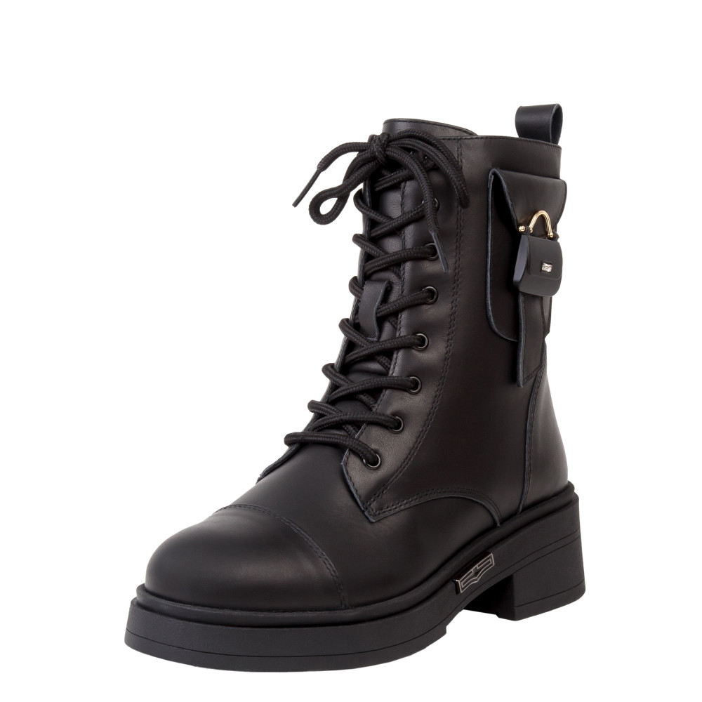 Ghete DINA - piele naturală neagra