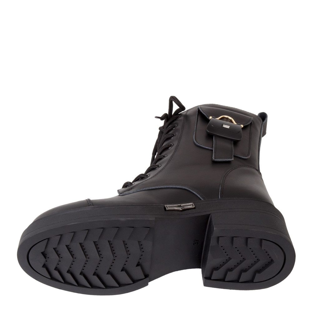 Ghete DINA - piele naturală neagra