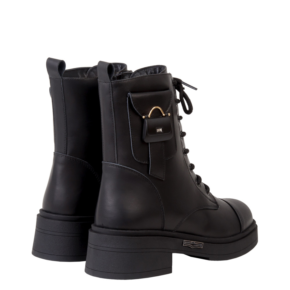 Ghete DINA - piele naturală neagra