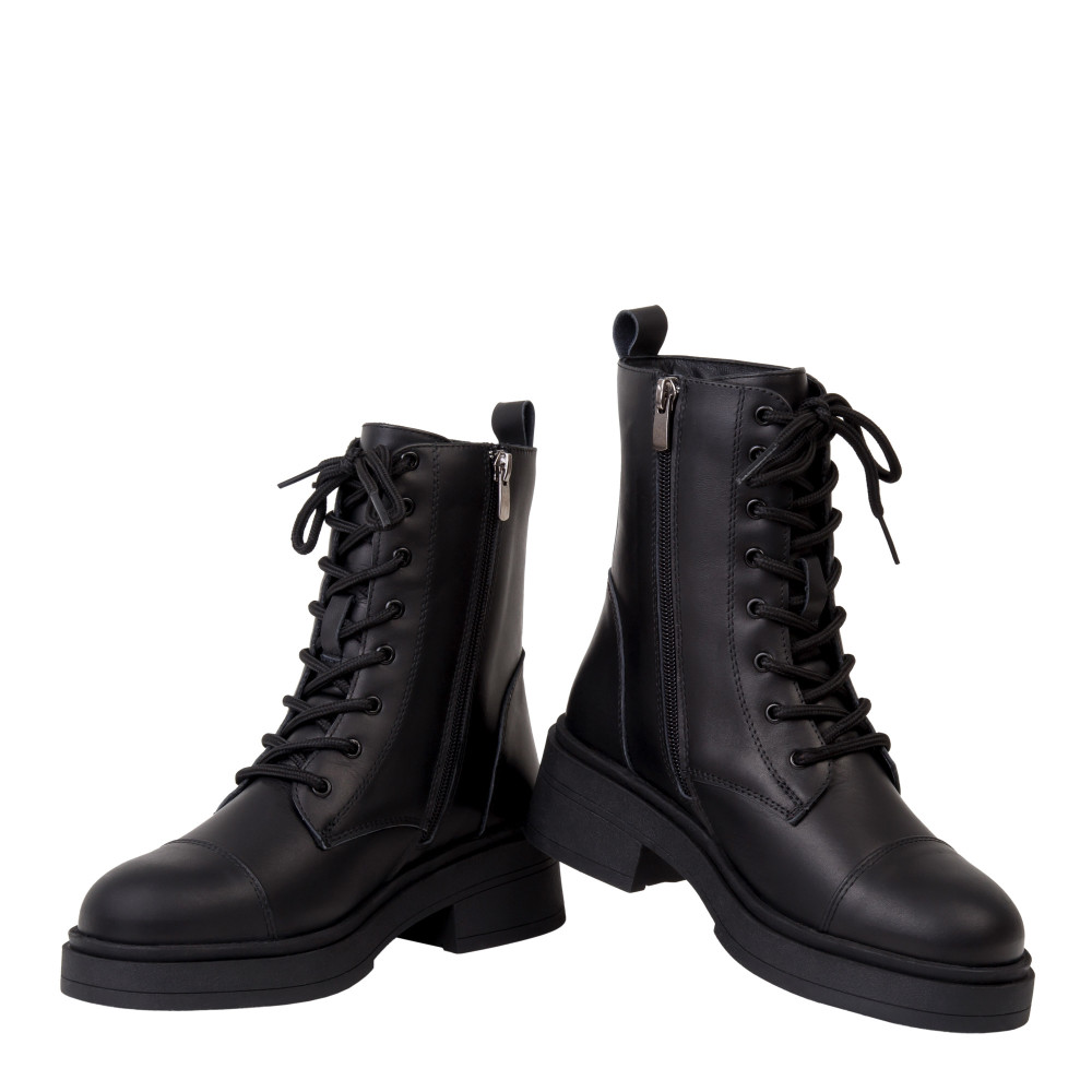 Ghete DINA - piele naturală neagra