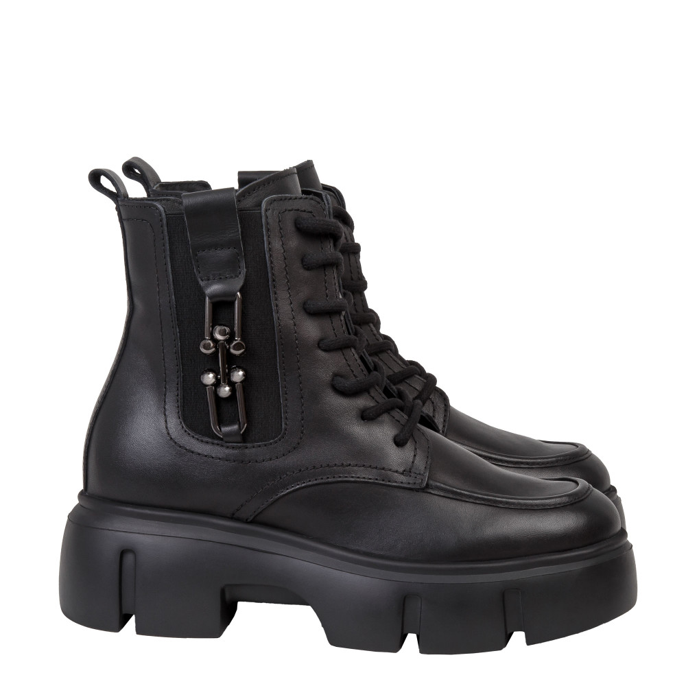 Ghete MARTA - piele naturală neagra