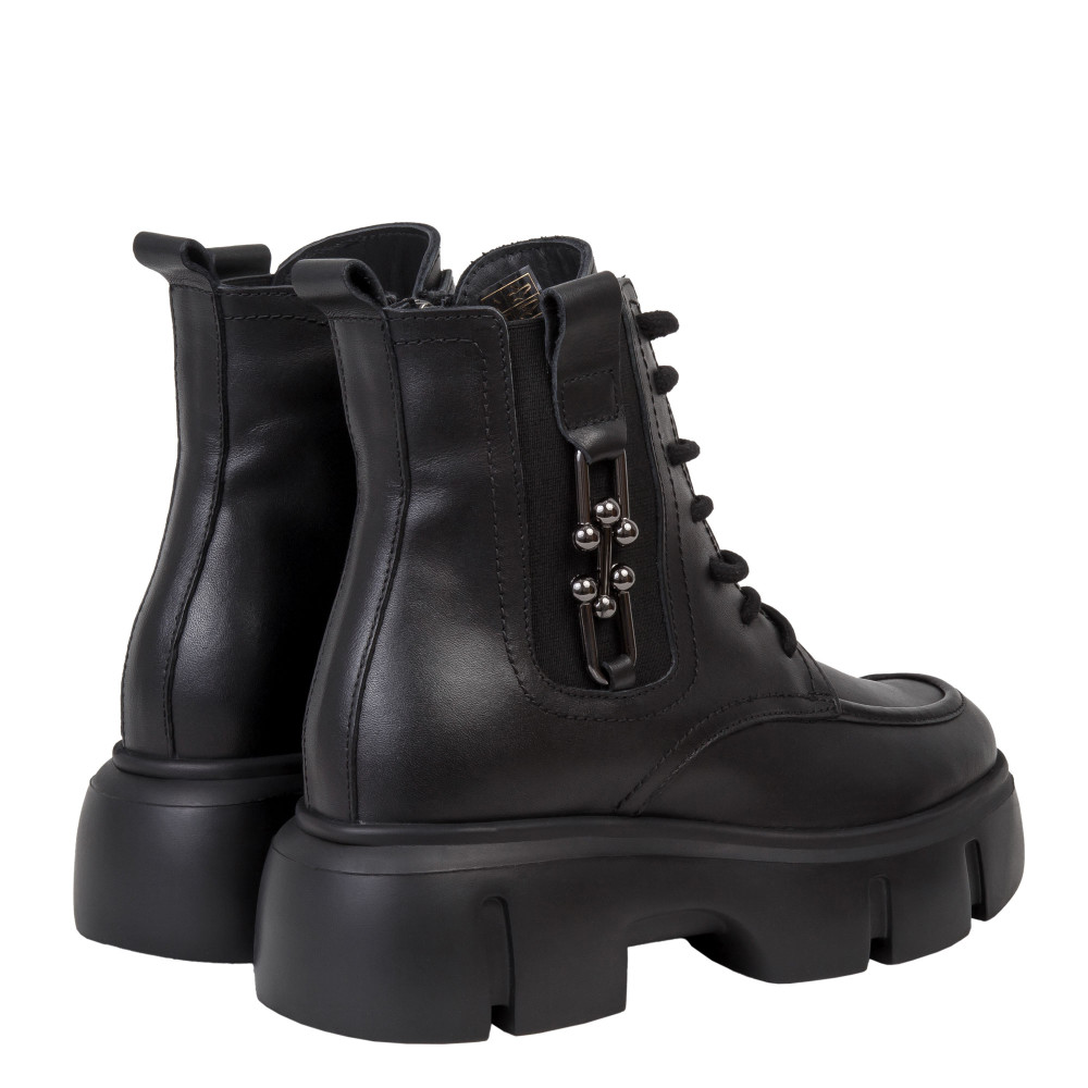 Ghete MARTA - piele naturală neagra
