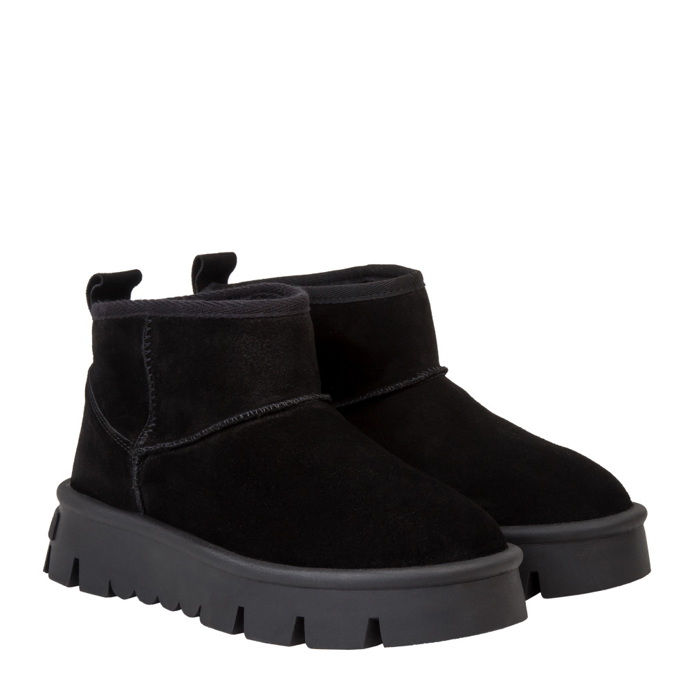 Ghete NAOMI - piele naturală neagra