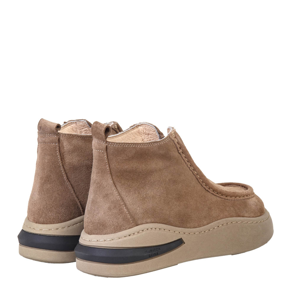 Ghete NATALIA - piele naturală bej