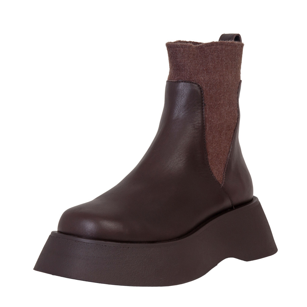 Ghete SIA - piele naturală maro