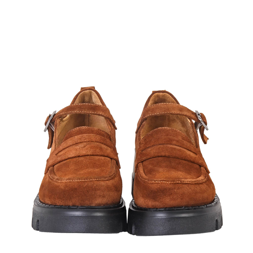 Pantofi BARBARA - piele naturală maro