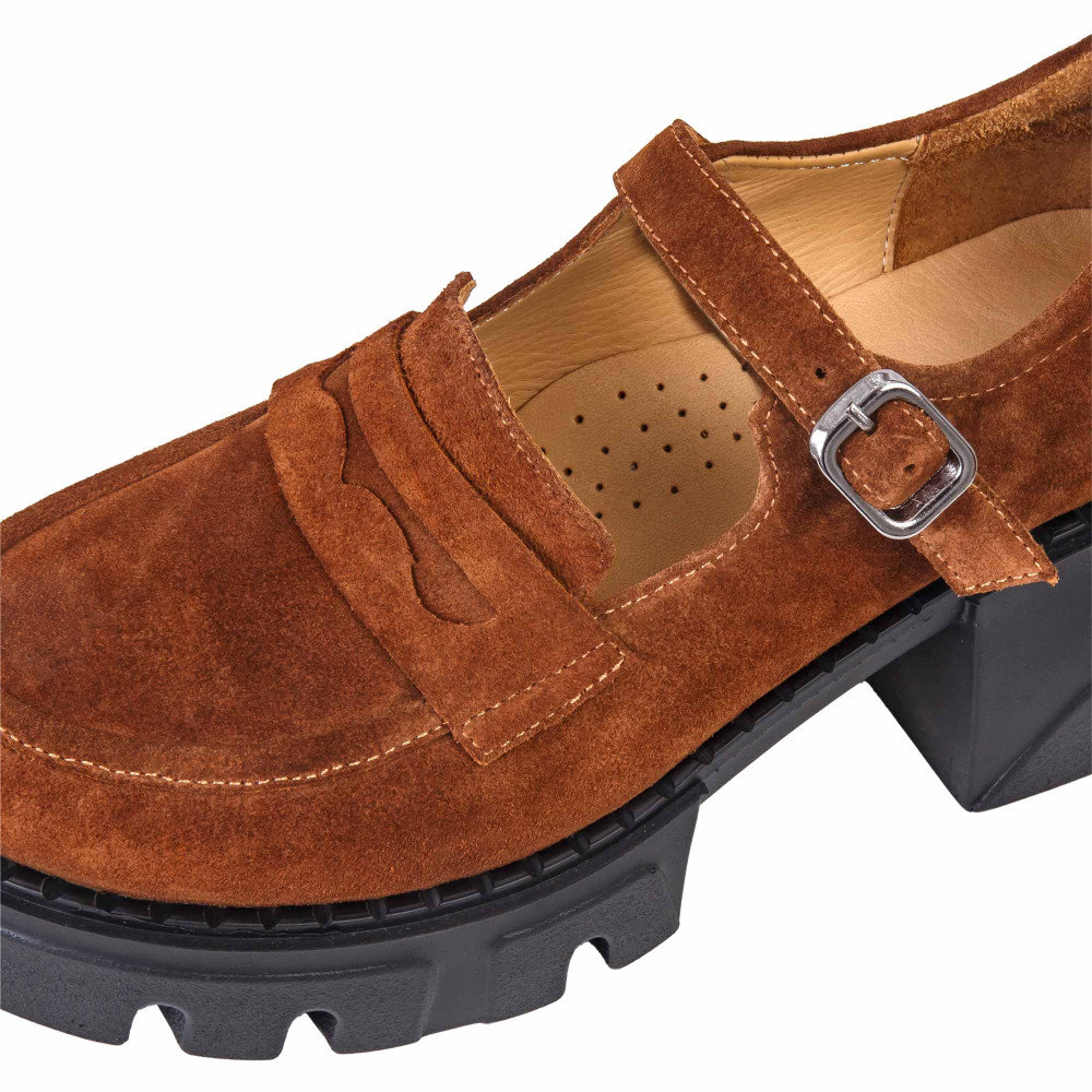 Pantofi BARBARA - piele naturală maro