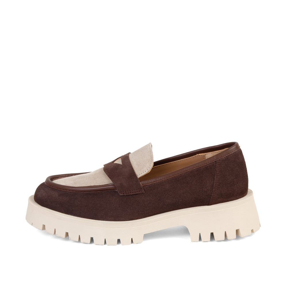 Mocasini OLIVIA - piele naturală maro