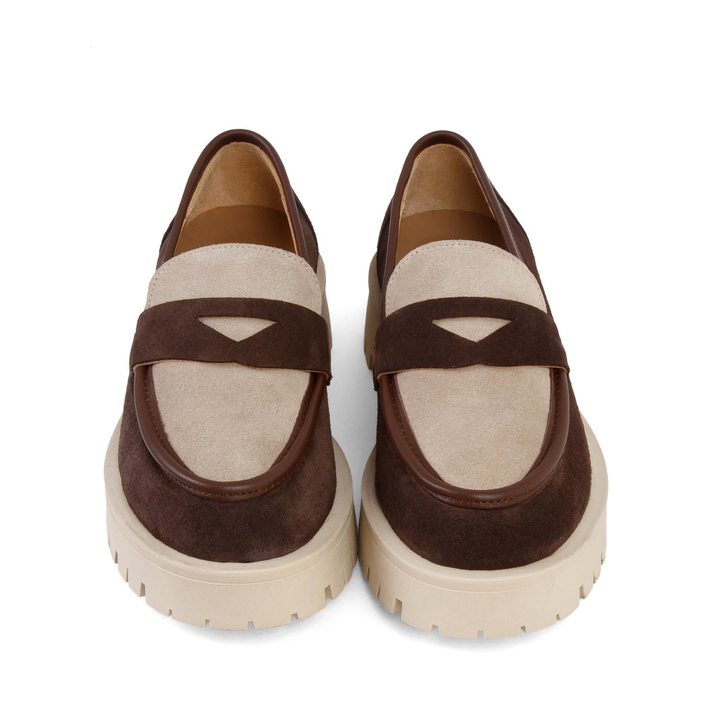 Mocasini OLIVIA - piele naturală maro