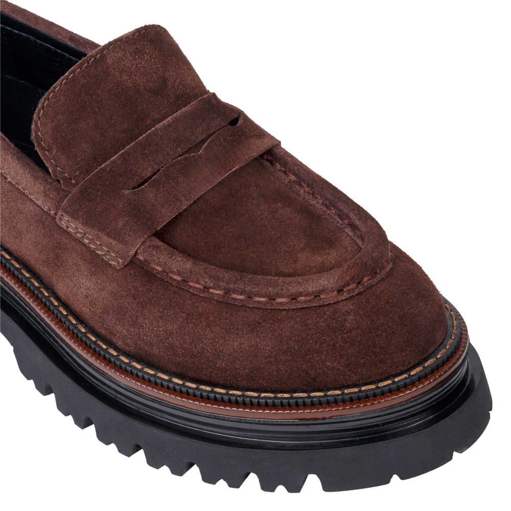 Pantofi VALERIA - piele naturală maro
