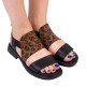 Sandale ALICE - piele naturală animal print