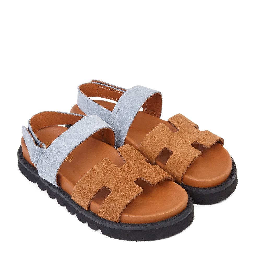 Sandale ANNIA - piele naturală maro