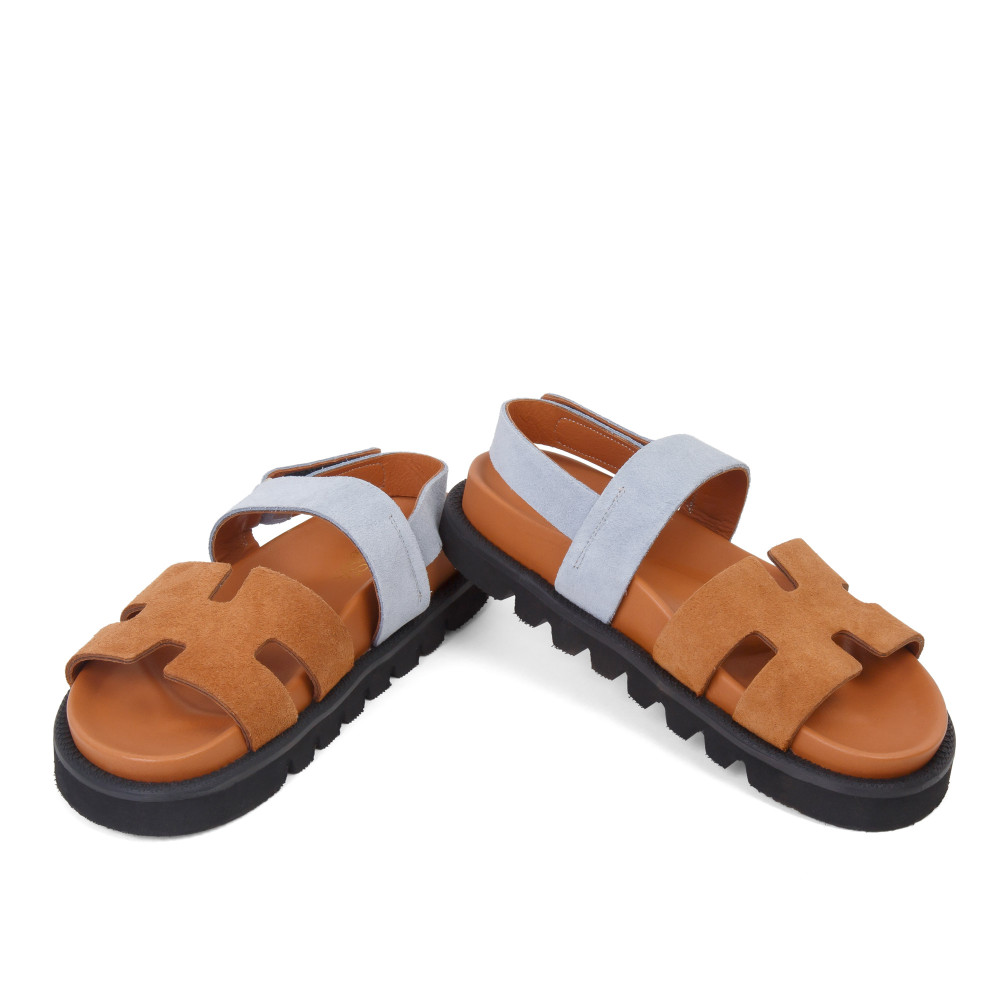 Sandale ANNIA - piele naturală maro