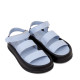 Sandale ECA - piele naturală bleu