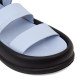 Sandale ECA - piele naturală bleu