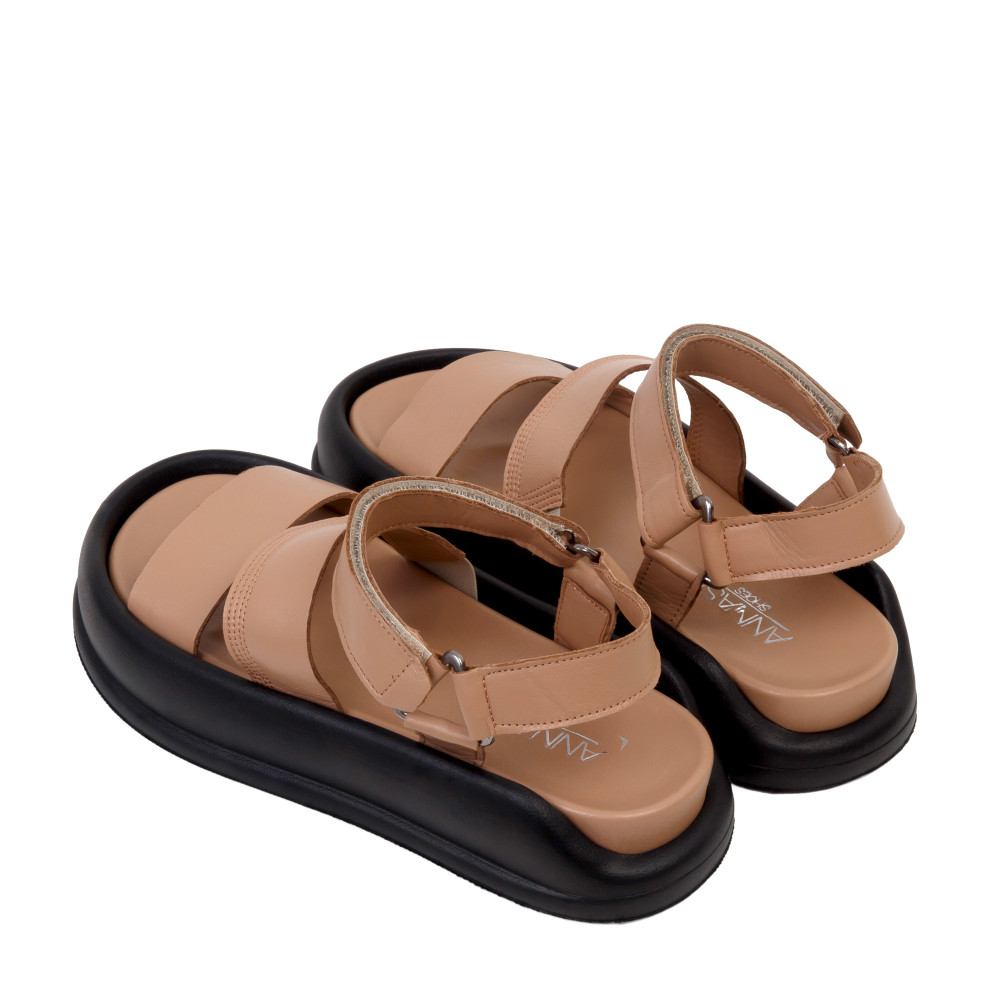 Sandale ECA - piele naturală maro