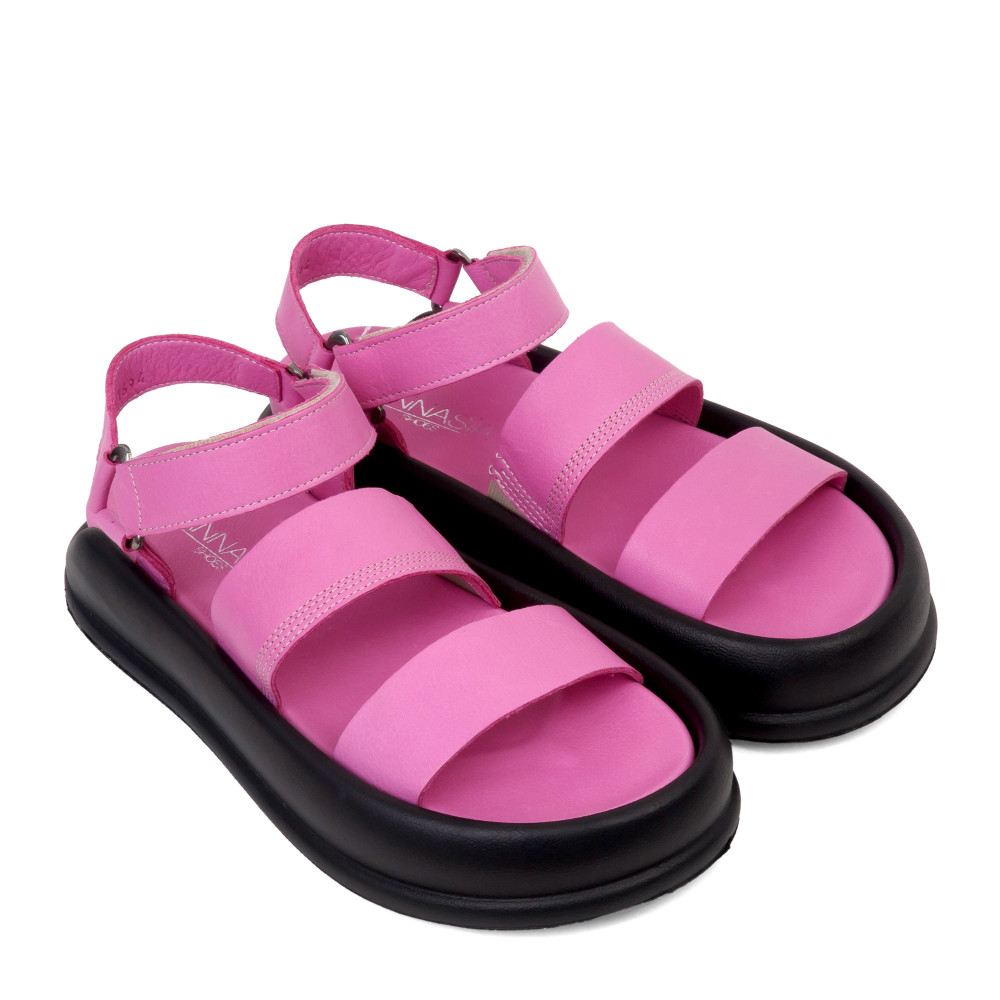 Sandale ECA - piele naturală roz