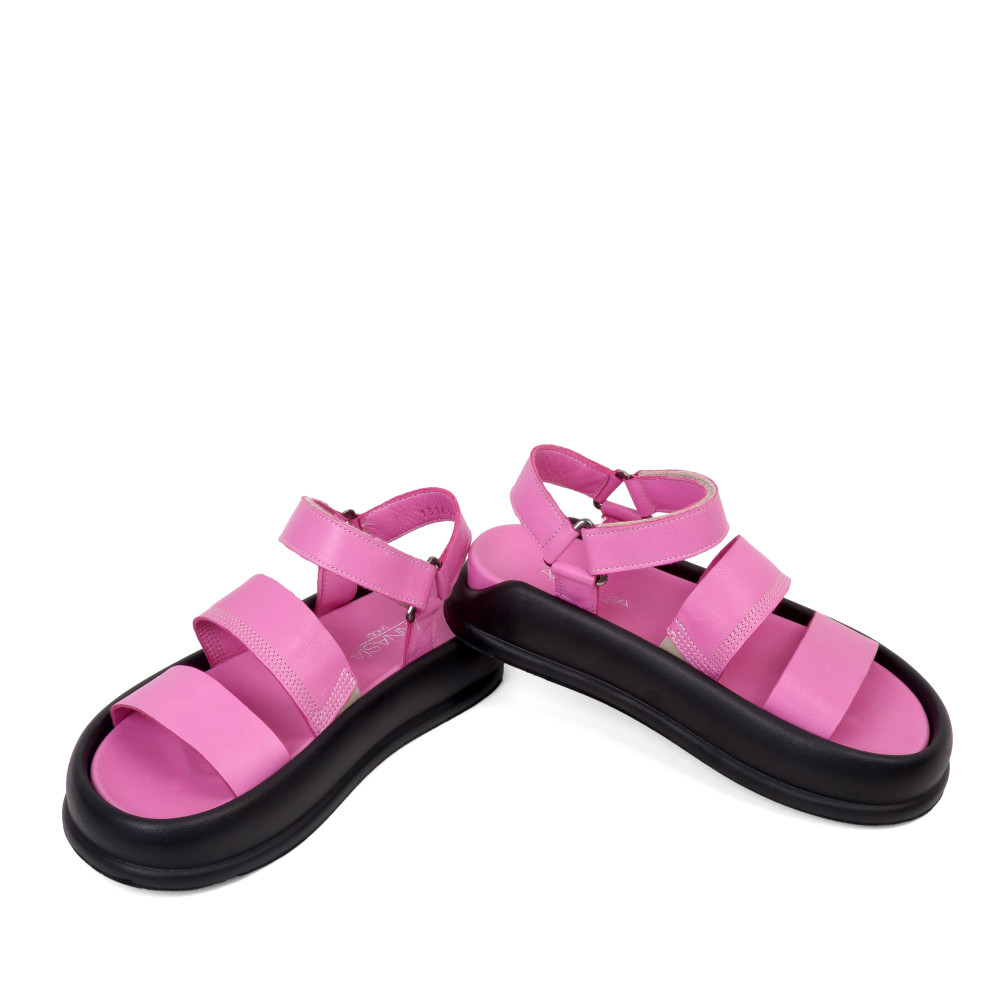 Sandale ECA - piele naturală roz