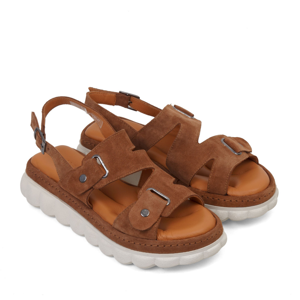 Sandale GIULIA - piele naturală maro