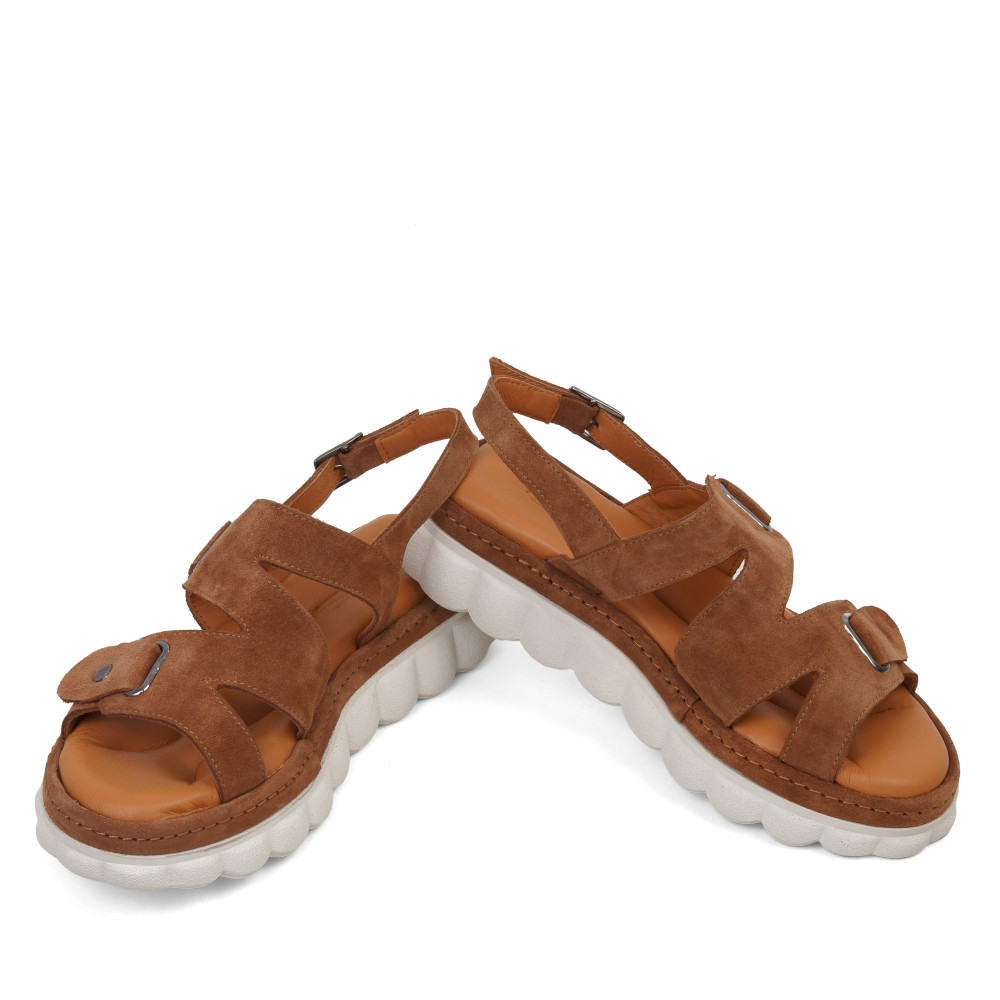 Sandale GIULIA - piele naturală maro
