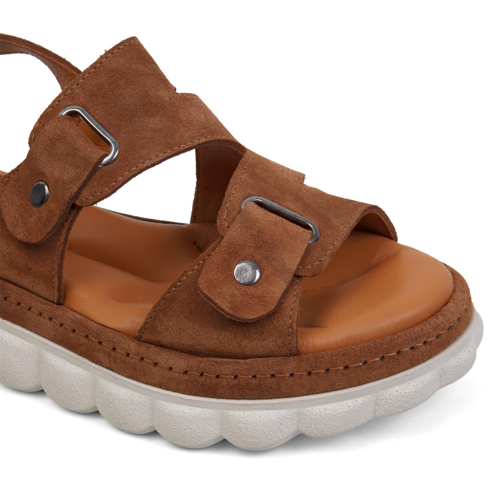 Sandale GIULIA - piele naturală maro