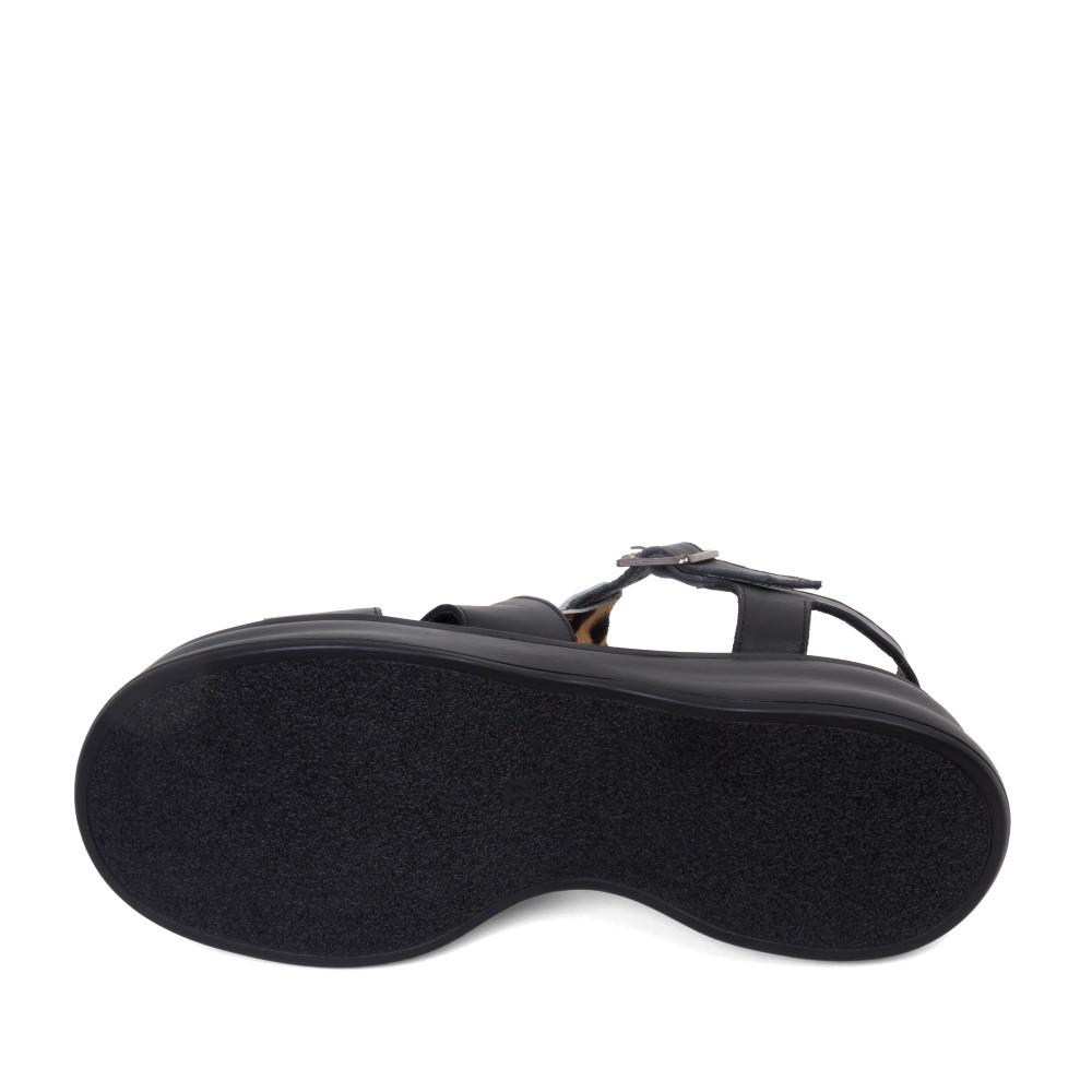 Sandale VERA - piele naturală neagră 