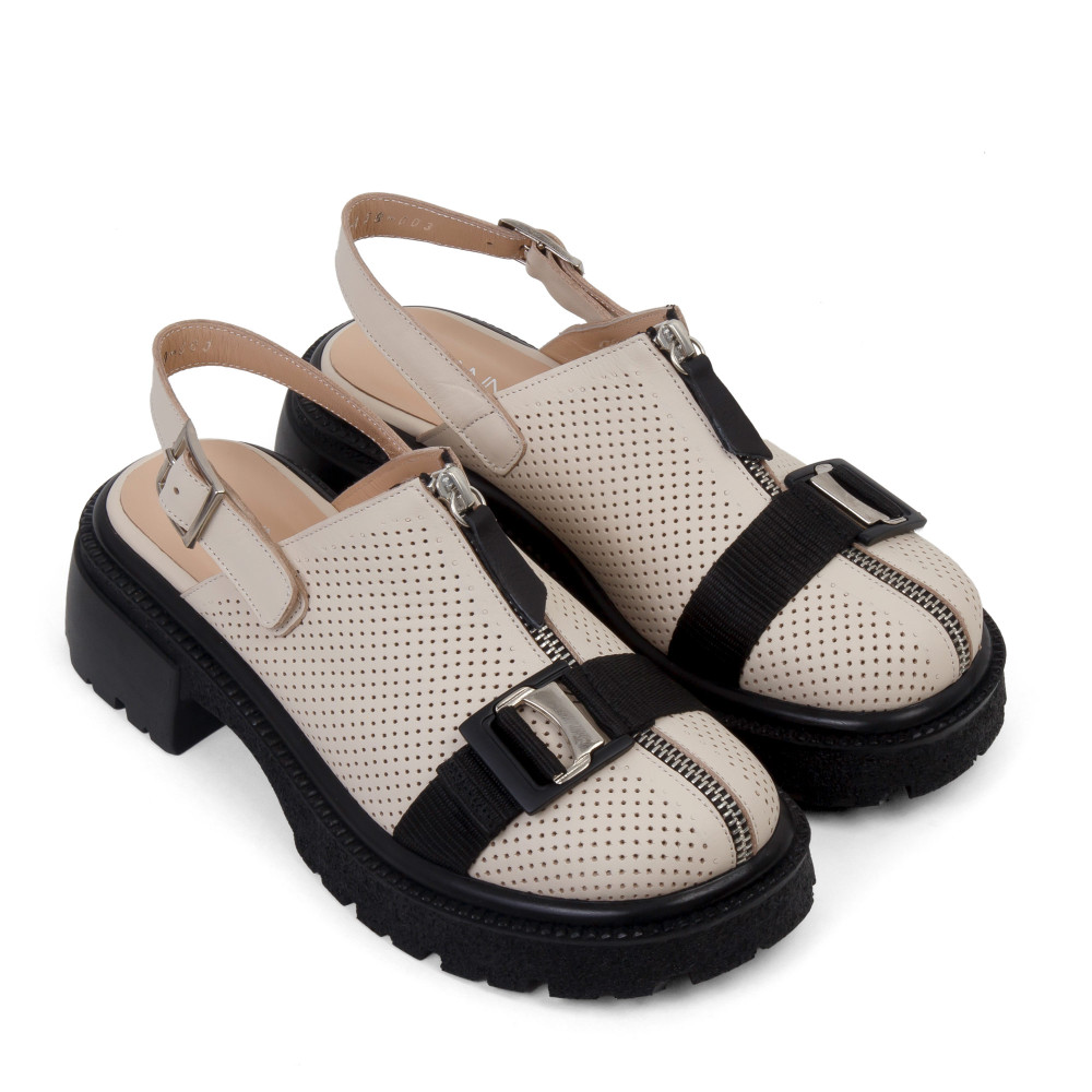Sandale LUCIA - piele naturală bej