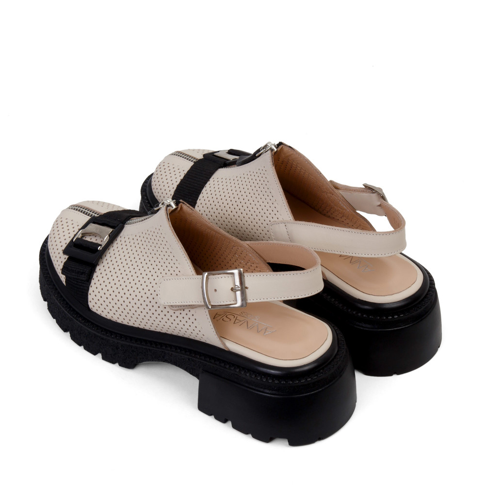 Sandale LUCIA - piele naturală bej