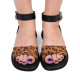 Sandale LUNA - piele naturală animal print