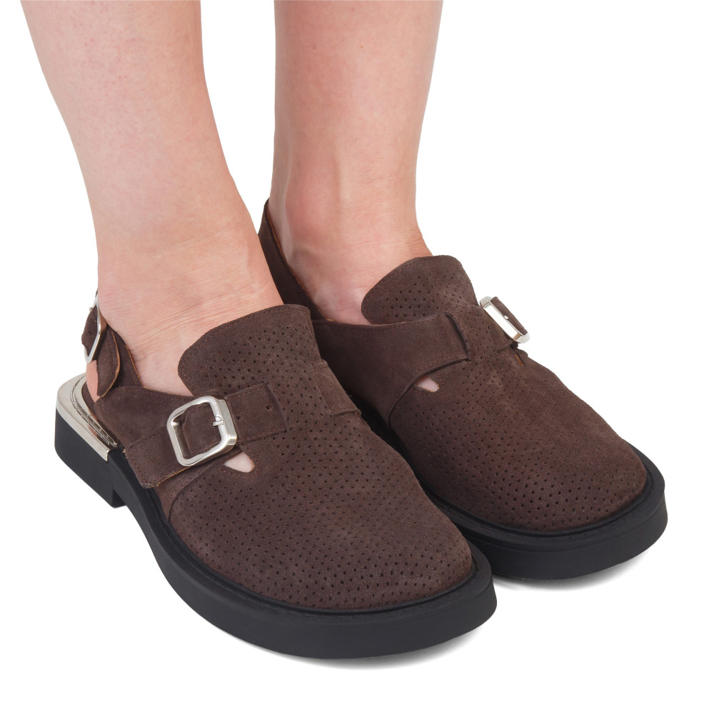 Sandale MAIA - piele naturală maro