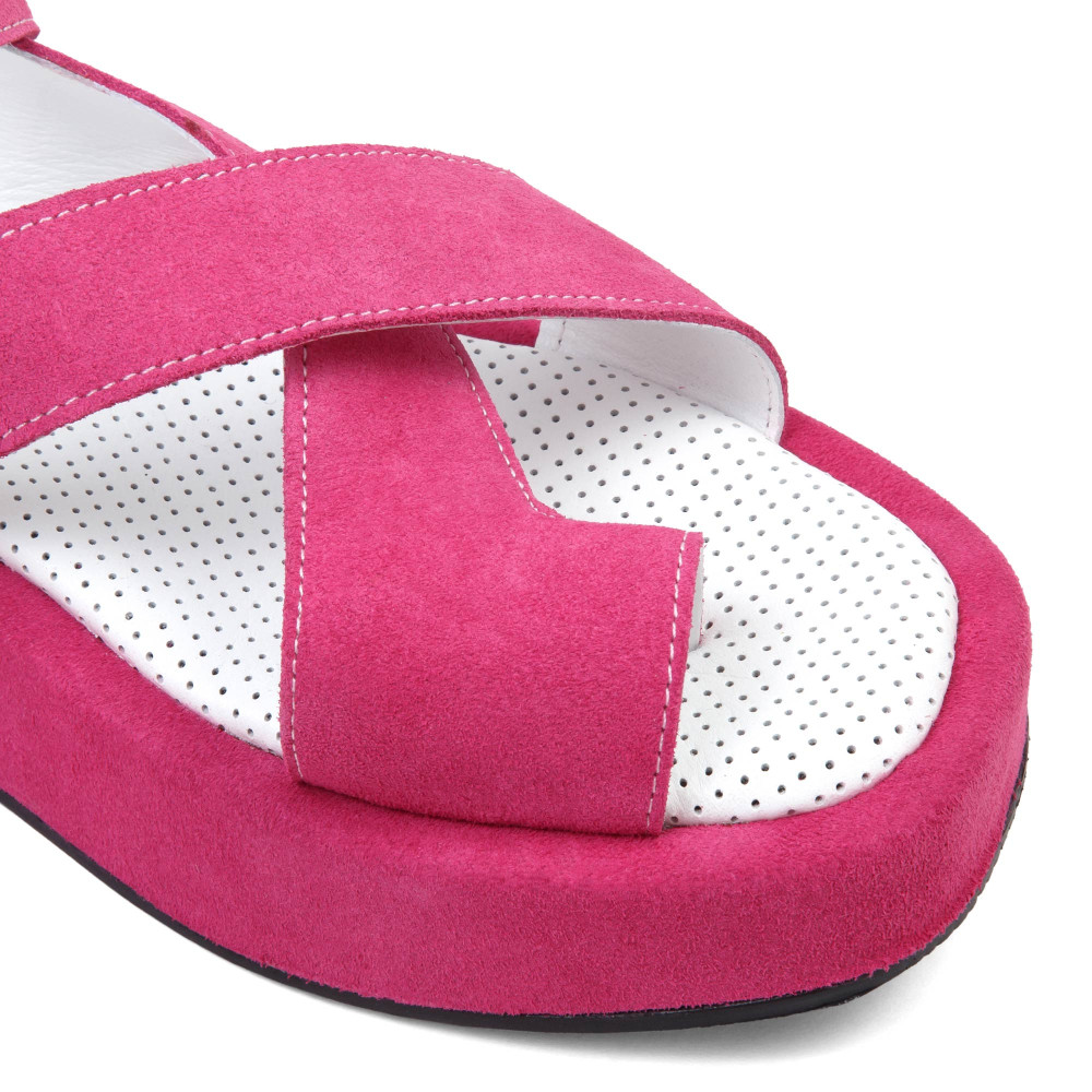 Sandale REBECA - piele naturală roz