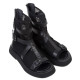 Sandale SAGA TALL - piele naturală neagră 