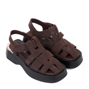 Sandale VERA - piele naturală maro