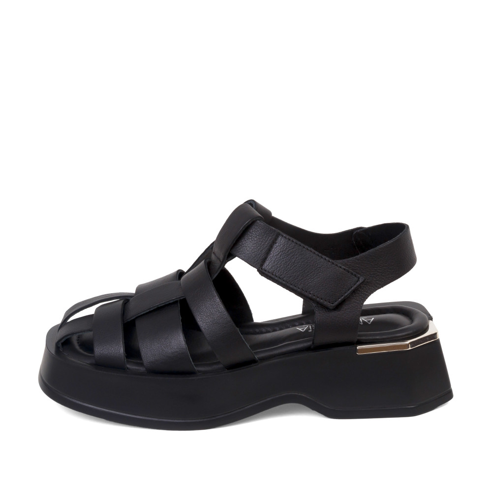 Sandale VERA - piele naturală neagră 