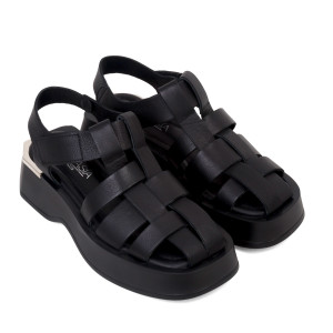 Sandale VERA - piele naturală neagră 
