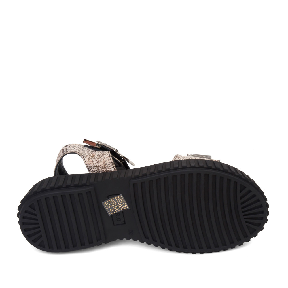 Sandale ZOE - piele naturală animal print