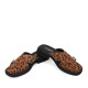Şlapi Carla - piele naturală animal print