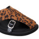 Şlapi Carla - piele naturală animal print