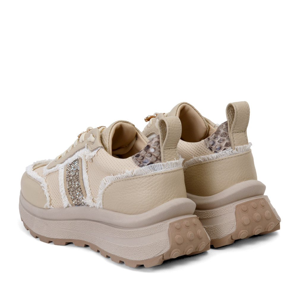 Pantofi sport AVA - piele naturală bej