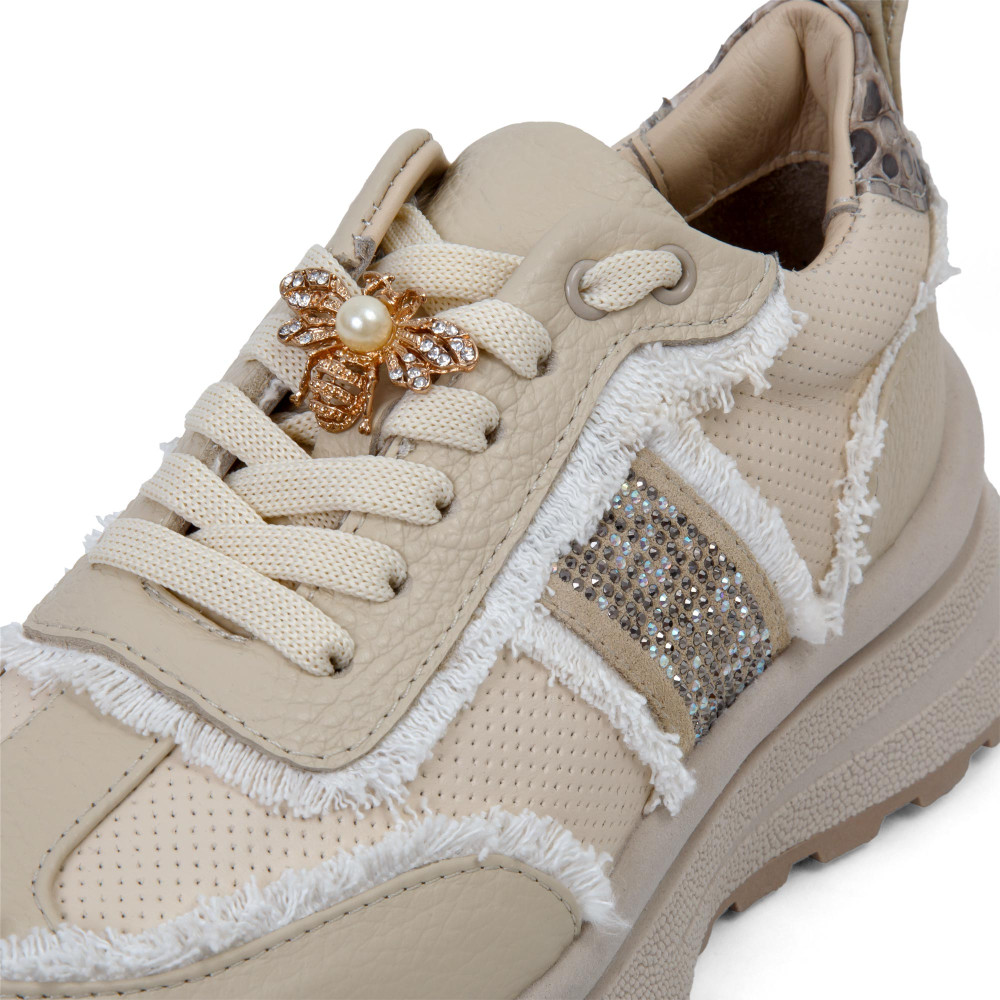 Pantofi sport AVA - piele naturală bej
