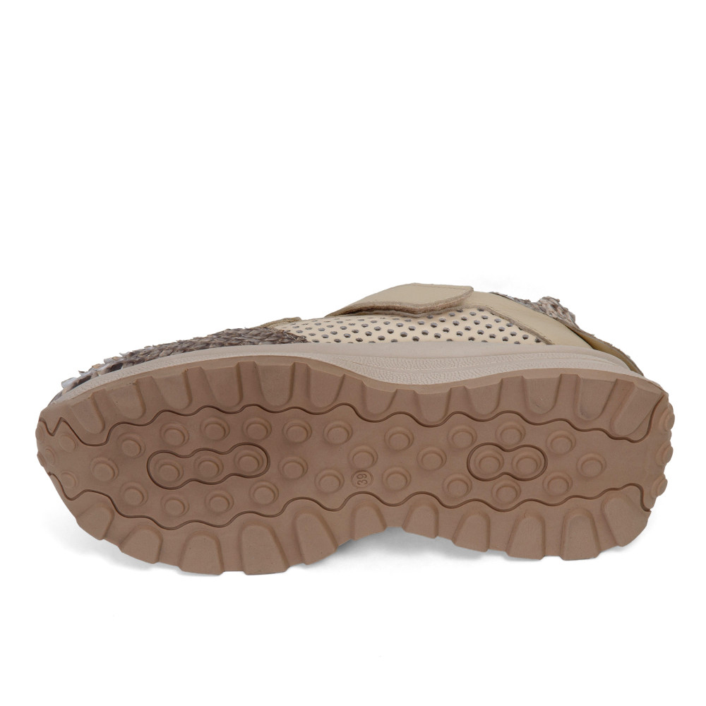 Pantofi sport EASY STEP - piele naturală bej