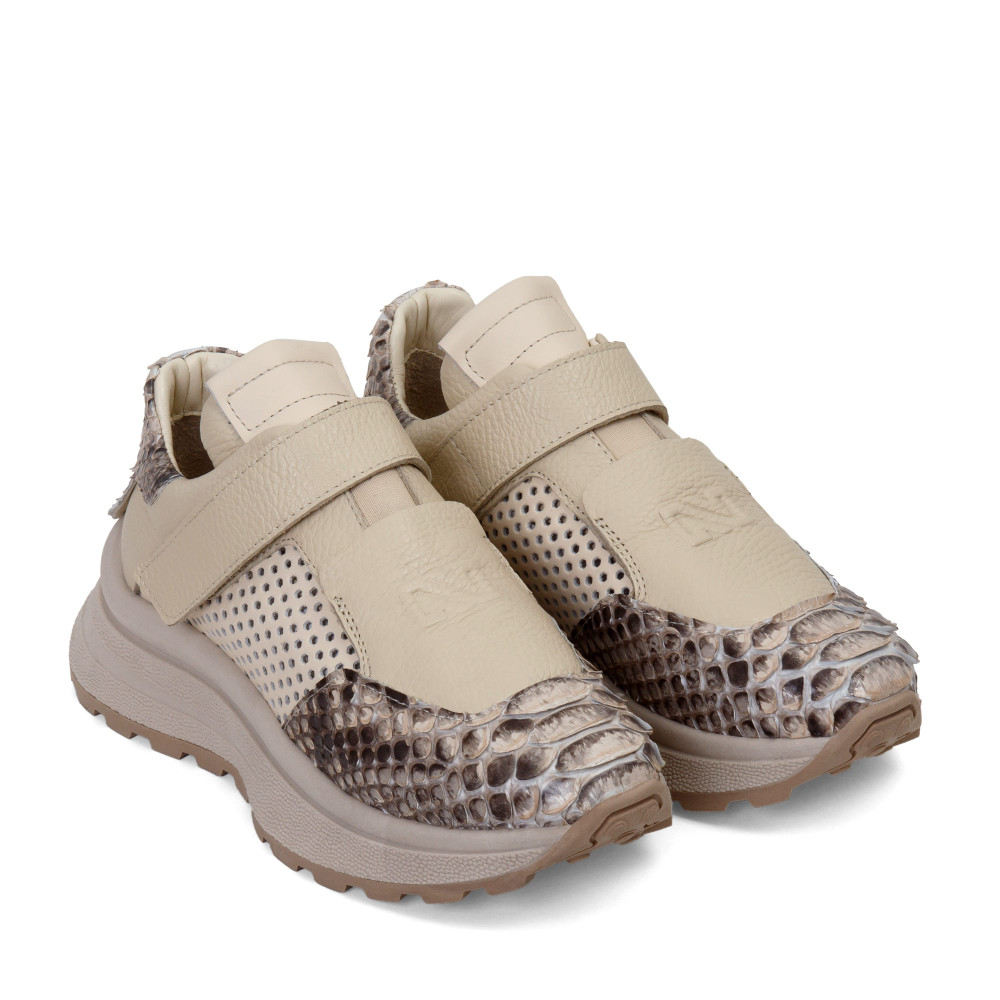 Pantofi sport EASY STEP - piele naturală bej