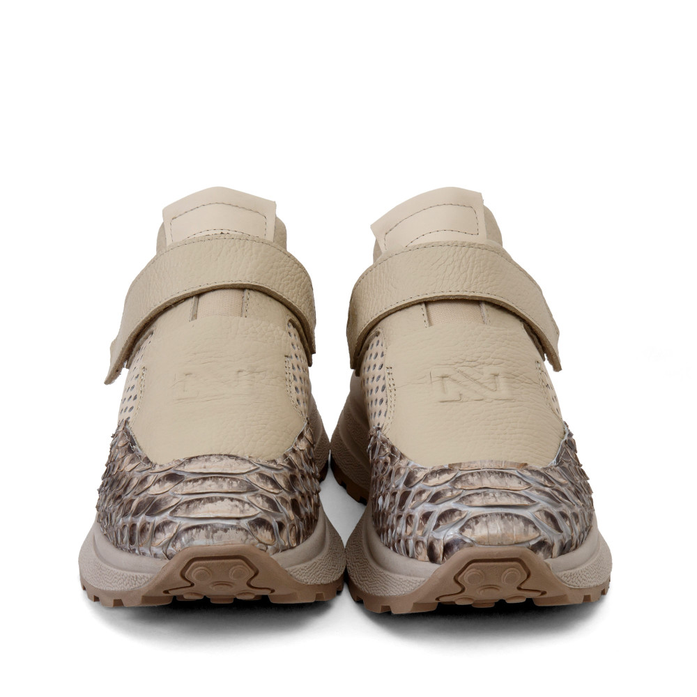 Pantofi sport EASY STEP - piele naturală bej