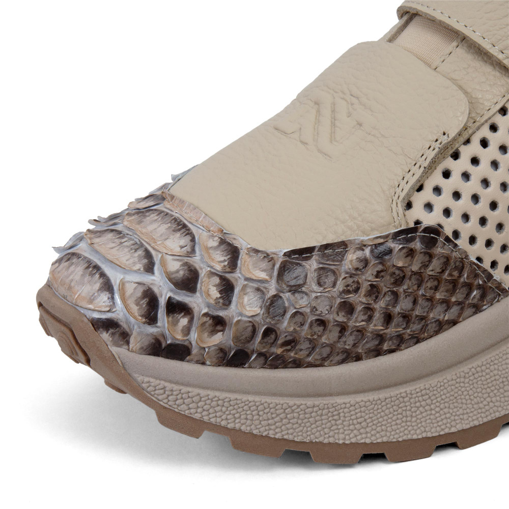 Pantofi sport EASY STEP - piele naturală bej