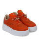 Pantofi sport IRIS - piele naturală portocalie