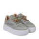 Pantofi sport IRIS - piele naturală verde