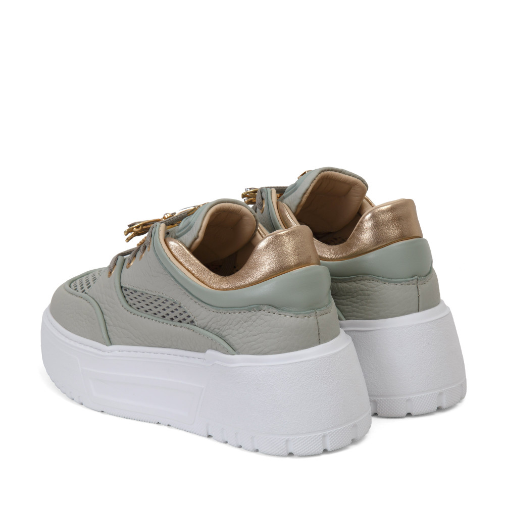 Pantofi sport IRIS - piele naturală verde