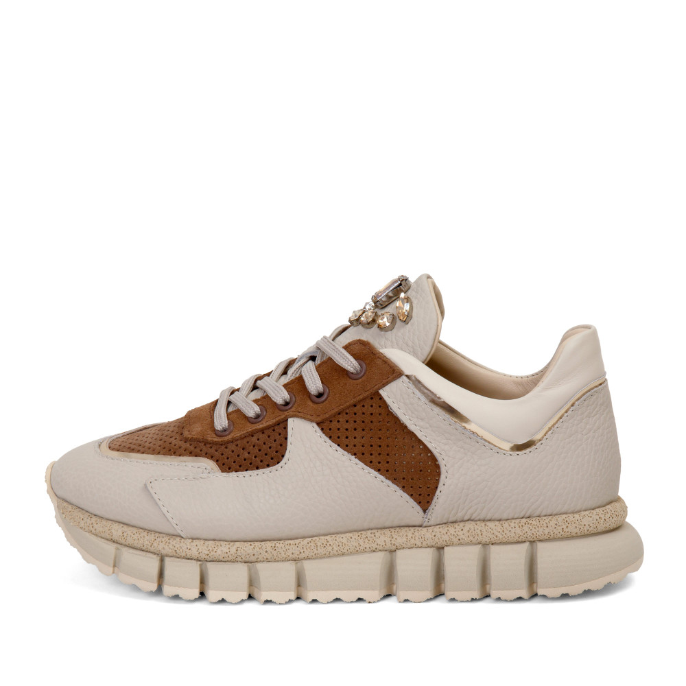 Pantofi sport KIRA - piele naturală maro
