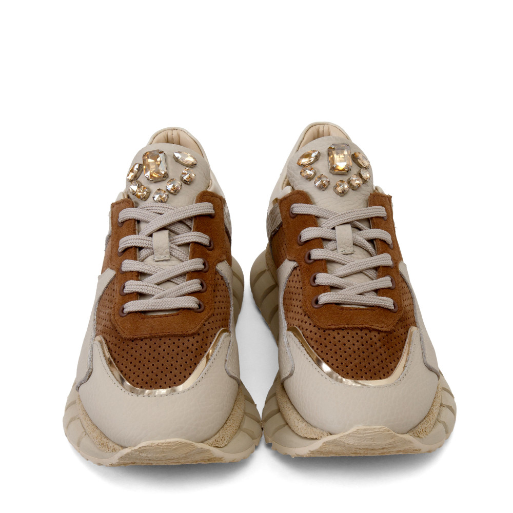 Pantofi sport KIRA - piele naturală maro